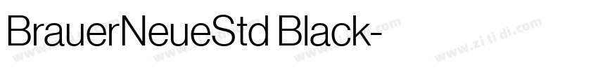 BrauerNeueStd Black字体转换